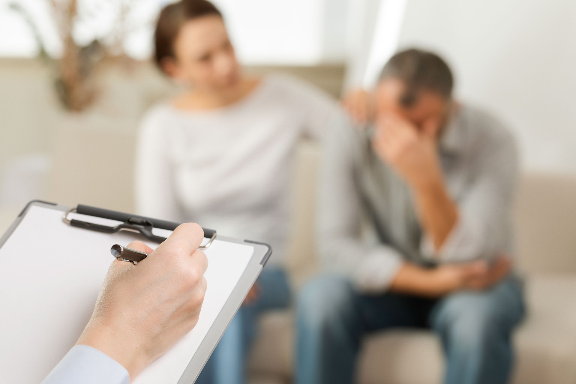 Couple in a Therapy Session